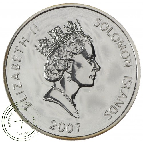 Соломоновы острова 5 долларов 2007 Год Свиньи — 62905442