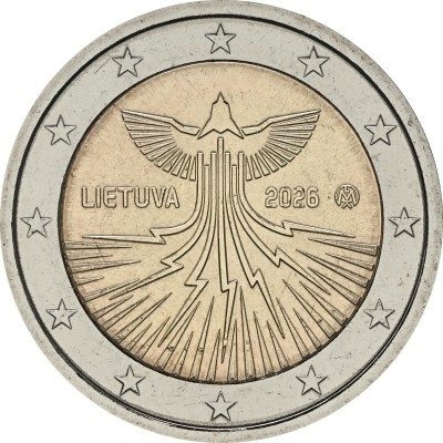Монета Литва 2 евро 2026 Энергетическая независимость