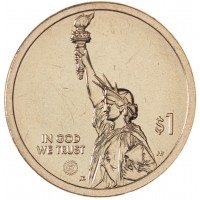 Монета США 1 доллар 2023 Индиана