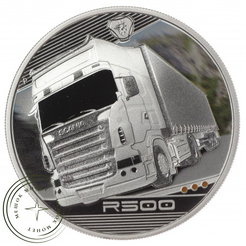 Тувалу 1 доллар 2010 Короли дорог Грузовики - Scania R500 — 937034032