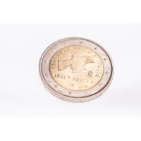 Монета Италия 2 евро 2011 150 лет объединения Италии