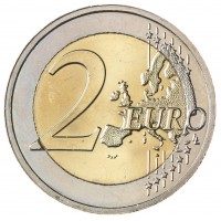 Монета Италия 2 евро 2011 150 лет объединения Италии