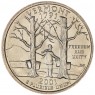 США 25 центов 2001 Вермонт