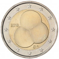 Монета Финляндия 2 евро 2019 Конституция Финляндии 1919 года