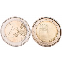 Монета Словения 2 евро 2019 100-летие со дня основания Люблянского университета
