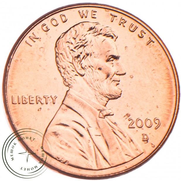 США 1 цент Юность Линкольна