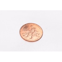 Монета США 1 цент Юность Линкольна