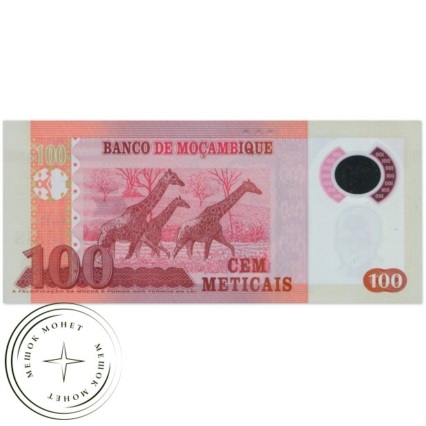 Мозамбик 100 метикалов 2017 — 937046429