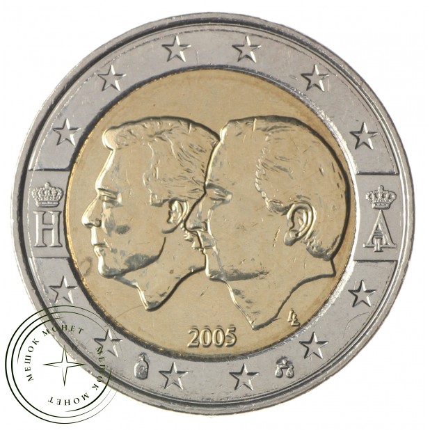 Бельгия 2 евро 2005 Бельгийско-Люксембургский Экономический союз