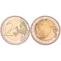 Монета Италия 2 евро 2002