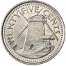 Барбадос 25 центов 2008