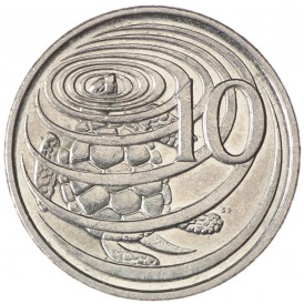Монета Каймановы острова 10 центов 2002