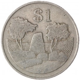 Монета Зимбабве 1 доллар 1980
