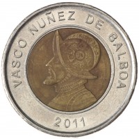 Монета Панама 1 бальбоа 2011