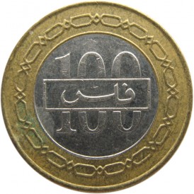 Монета Бахрейн 100 филсов 2007