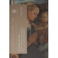 Монета Сан-Марино 2 евро 2019 550 лет со дня смерти Филиппо Липпи (буклет)
