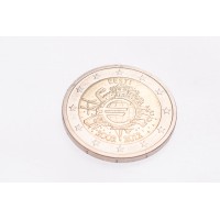 Монета Эстония 2 евро 2012 10 лет наличному обращению евро