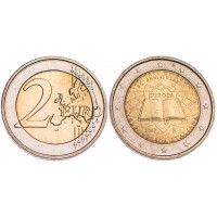 Монета Италия 2 евро 2007 Римский договор