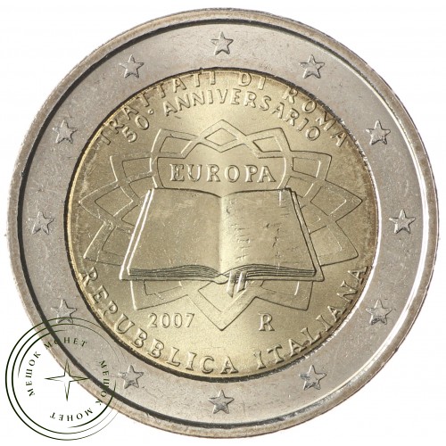 Италия 2 евро 2007 Римский договор — 36819991