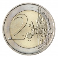 Монета Португалия 2 евро 2021 Председательство в ЕС