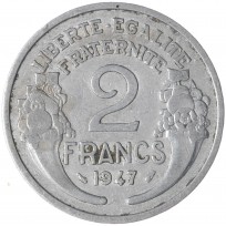 Монета Франция 2 франка 1947