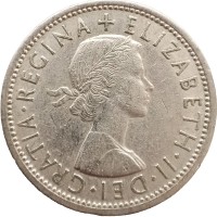 Монета Великобритания 2 шиллинга 1966