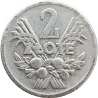 Монета Польша 2 злотых 1958