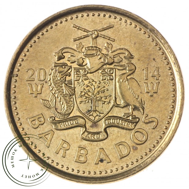 Барбадос 5 центов 2014