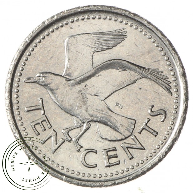 Барбадос 10 центов 2012