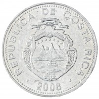 Монета Коста-Рика 5 колон 2008