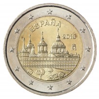 Монета Испания 2 евро 2013 Монастырь Эскориал