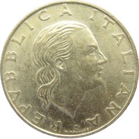 Монета Италия 200 лир 1994 180 лет карабинерам