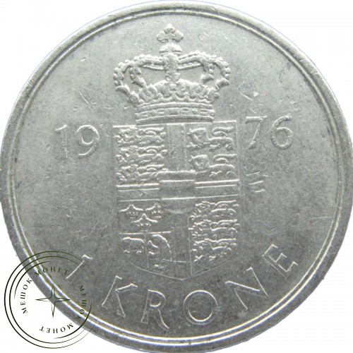 Дания 1 крона 1976 — 90621425-3