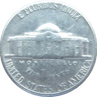 Монета США 5 центов 1970