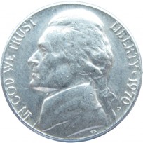 Монета США 5 центов 1970