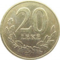 Монета Албания 20 лек 2020