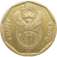 Монета ЮАР 20 центов 2016
