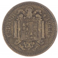 Монета Испания 1 песета 1944