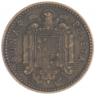 Монета Испания 1 песета 1953