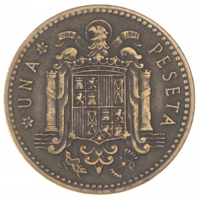Монета Испания 1 песета 1947
