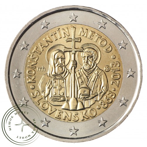 Словакия 2 евро 2013 Кирилл и Мефодий — 36819453
