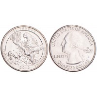 Монета США 25 центов 2012 Национальный лес Эль-Юнке