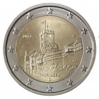 Монета Германия 2 евро 2022 Тюрингия