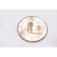 Монета Люксембург 2 евро 2015 15 лет вступления на престол Великого Герцога Анри