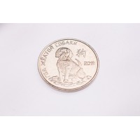 Монета Приднестровье 1 рубль 2017 Год Жёлтой собаки