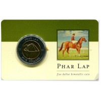 Австралия 5 долларов 2000 70 лет победы коня Фар Лапа (Phar Lap)