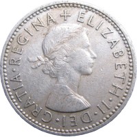 Великобритания 1 шиллинг 1955