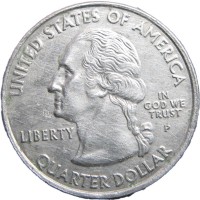 Монета США 25 центов Аризона 2008