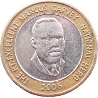 Монета Ямайка 20 долларов 2006