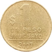 Монета Уругвай 1 песо 2007